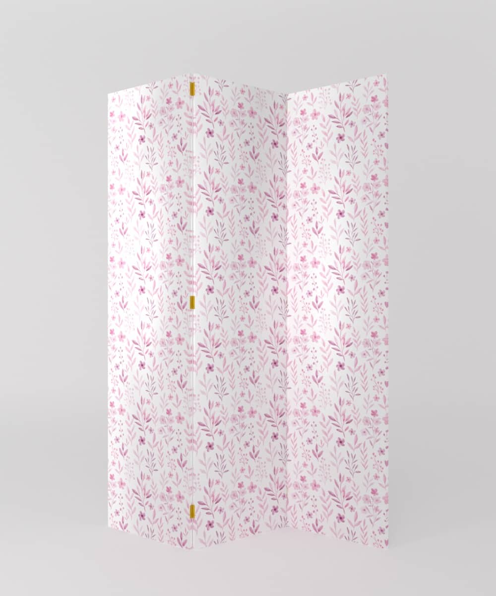 BIOMBO PATRÓN FLORAL DELICADO